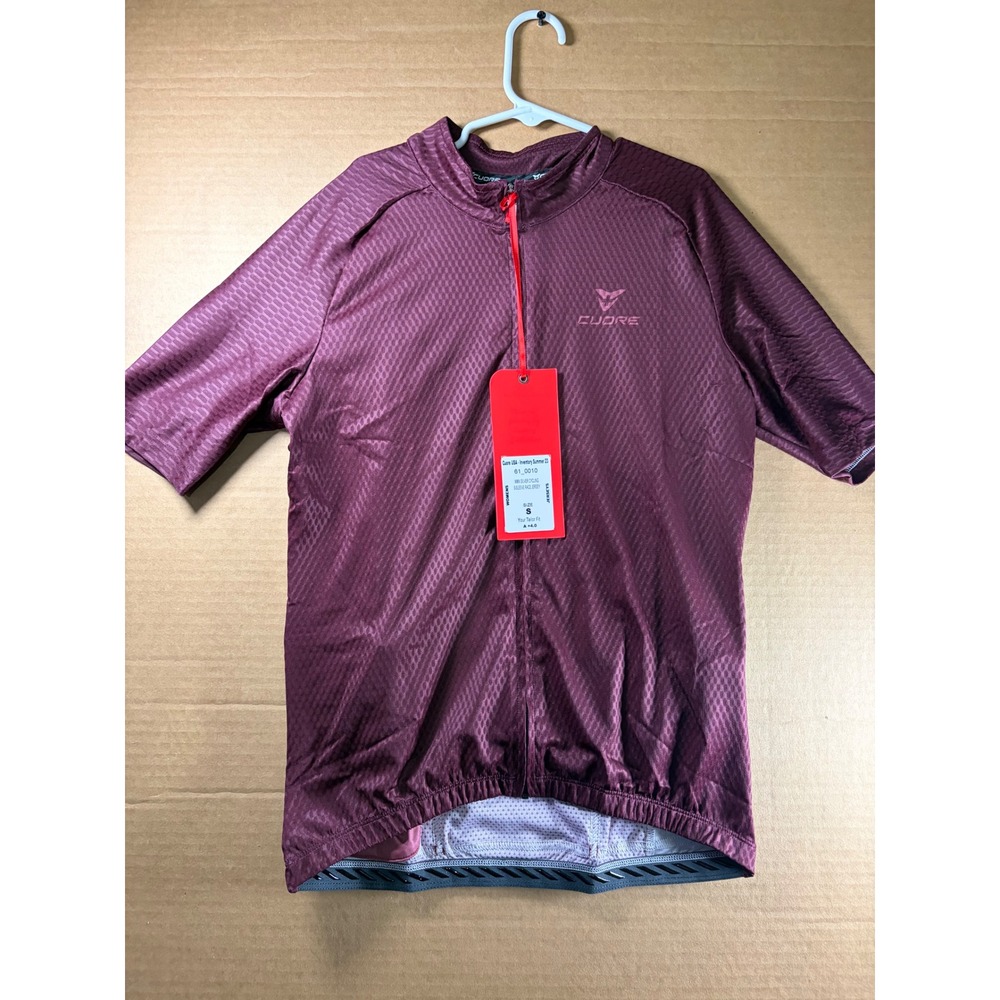 Cuore Silver Cycling Womens Short Sleeve Race Jersey Size Small Purple NWT